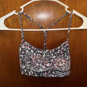 Lululemon Womens Black And Link Spotted Sports Bra Size Small